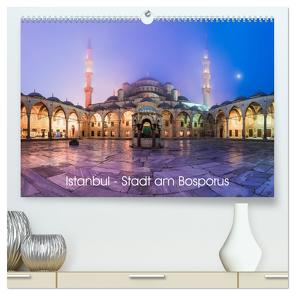 Istanbul – Stadt am Bosporus (hochwertiger Premium Wandkalender 2024 DIN A2 quer), Kunstdruck in Hochglanz von Claude Castor I 030mm-photography,  Jean