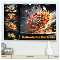 Italienische Gerichte (hochwertiger Premium Wandkalender 2024 DIN A2 quer), Kunstdruck in Hochglanz von Meutzner,  Dirk