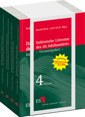 Italienische Literatur des 20. Jahrhunderts / Italienische Literatur des 20. Jahrhunderts im Gesamtpaket von Lentzen,  Manfred