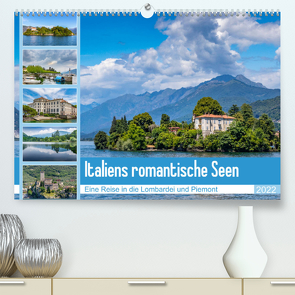 Italiens romantische Seen (Premium, hochwertiger DIN A2 Wandkalender 2022, Kunstdruck in Hochglanz) von Di Chito,  Ursula