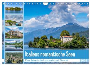 Italiens romantische Seen (Wandkalender 2024 DIN A4 quer), CALVENDO Monatskalender von Di Chito,  Ursula