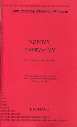 Iudicium corruptum von Cicero, Kempkes,  Werner