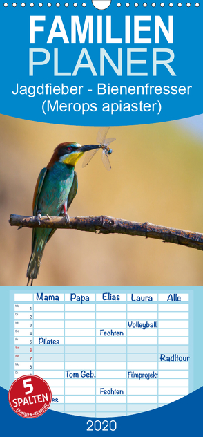 Jagdfieber – Bienenfresser (Merops apiaster) – Familienplaner hoch (Wandkalender 2020 , 21 cm x 45 cm, hoch) von Di Chito,  Ursula