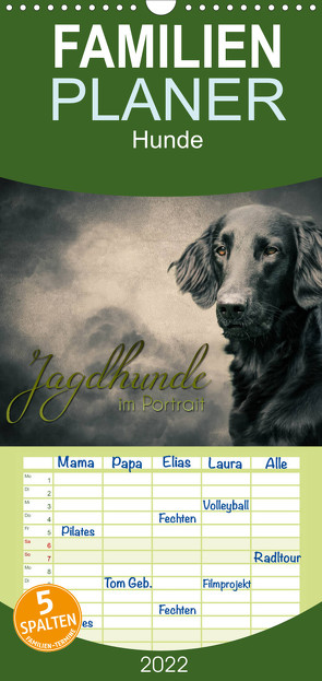 Familienplaner Jagdhunde im Portrait (Wandkalender 2022 , 21 cm x 45 cm, hoch) von Hollstein,  Alexandra