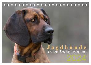 Jagdhunde – Treue Waidgesellen (Tischkalender 2024 DIN A5 quer), CALVENDO Monatskalender von Gerlach,  Nadine