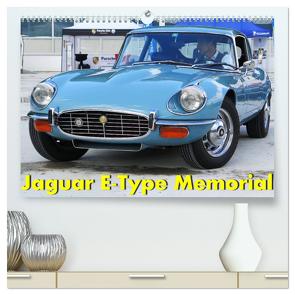 Jaguar E-Type Memorial (hochwertiger Premium Wandkalender 2024 DIN A2 quer), Kunstdruck in Hochglanz von Wubben,  Arie