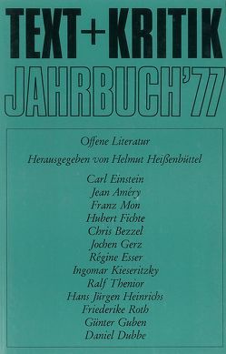 Jahrbuch ’77 von Heißenbüttel,  Helmut