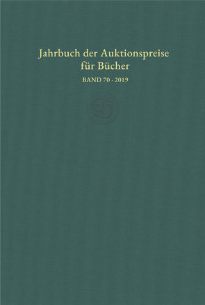 Jahrbuch der Auktionspreise für Bücher, Handschriften und Autographen