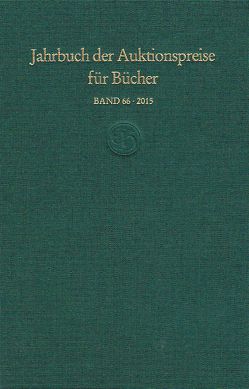 Jahrbuch der Auktionspreise für Bücher, Handschriften und Autographen (Buch)