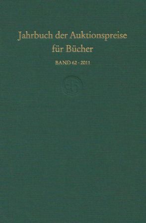 Jahrbuch der Auktionspreise für Bücher, Handschriften und Autographen (Buch)