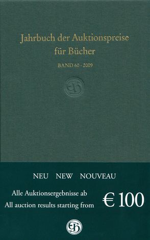 Jahrbuch der Auktionspreise für Bücher, Handschriften und Autographen (Buch)