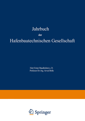 Jahrbuch der Hafenbautechnischen Gesellschaft von Becker,  W., Schwab,  R.