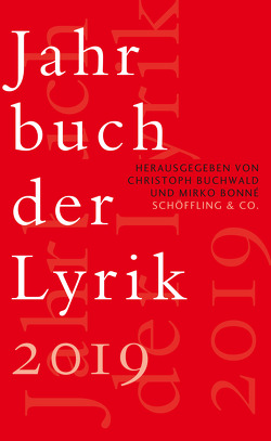 Jahrbuch der Lyrik 2019 von Bonné,  Mirko, Buchwald,  Christoph