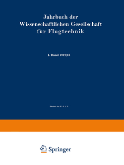 Jahrbuch der Wissenschaftlichen Gesellschaft für Flugtechnik von Wissenschaftliche Gesellschaft für Flugtechnik