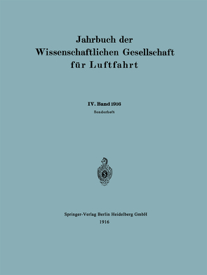 Jahrbuch der Wissenschaftlichen Gesellschaft für Luftfahrt von Wissenschaftliche Gesellschaft für Luftfahrt