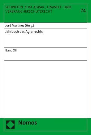 Jahrbuch des Agrarrechts von Martinez,  José