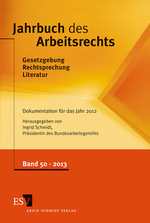 Jahrbuch des Arbeitsrechts von Schmidt,  Ingrid