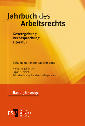 Jahrbuch des Arbeitsrechts von Schmidt,  Ingrid