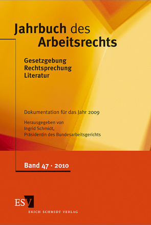 Jahrbuch des Arbeitsrechts von Schmidt,  Ingrid