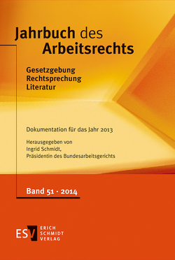 Jahrbuch des Arbeitsrechts von Schmidt,  Ingrid