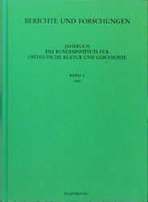 Jahrbuch des Bundesinstituts für Kultur und Geschichte der Deutschen im östlichen Europa / 1993 von Bundesinstitut für Kultur und Geschichte der Deutschen im östlichen Europa