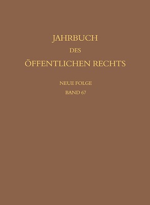 Jahrbuch des öffentlichen Rechts der Gegenwart. Neue Folge von Baer,  Susanne, Lepsius,  Oliver, Schönberger,  Christoph, Waldhoff,  Christian, Walter,  Christian