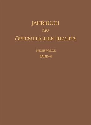 Jahrbuch des öffentlichen Rechts der Gegenwart. Neue Folge von Baer,  Susanne, Lepsius,  Oliver, Schönberger,  Christoph, Waldhoff,  Christian, Walter,  Christian