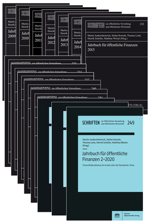 Jahrbuch für öffentliche Finanzen 2009–2020 von Junkernheinrich,  Martin, Korioth,  Stefan, Lenk,  Thomas, Scheller,  Henrik, Tscheulin,  Dieter, Woisin,  Matthias