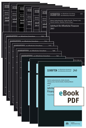 Jahrbuch für öffentliche Finanzen 2009–2020 von Junkernheinrich,  Martin, Korioth,  Stefan, Lenk,  Thomas, Scheller,  Henrik, Tscheulin,  Dieter, Woisin,  Matthias