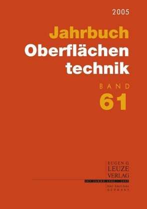 Jahrbuch Oberflächentechnik von Suchentrunk,  Richard