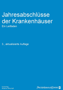 Jahresabschlüsse der Krankenhäuser von Burkhart,  Michael, Friedl,  Corinna, Schmidt,  Harald