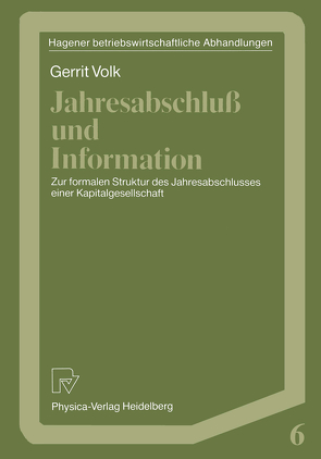 Jahresabschluß und Information von Volk,  Gerrit