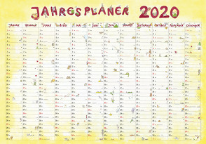 Jahresplaner Cartoon 2020 – Wandkalender – Plakatkalender (50 x 34) von ALPHA EDITION