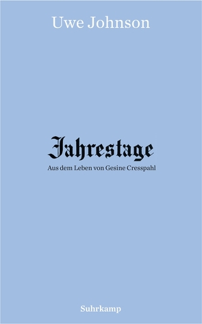 Jahrestage 1–4 von Johnson,  Uwe