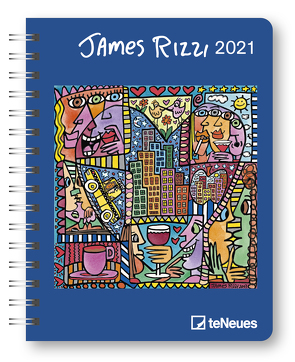 James Rizzi 2021 – Diary – Buchkalender – Taschenkalender – Kunstkalender – 16,5×21,6 von Rizzi,  James