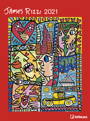 James Rizzi 2021 – Kunst-Kalender – Poster-Kalender – 48×64 von Rizzi,  James