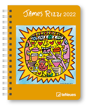 James Rizzi 2022 – Diary – Buchkalender – Taschenkalender – Kunstkalender – 16,5×21,6 von Rizzi,  James