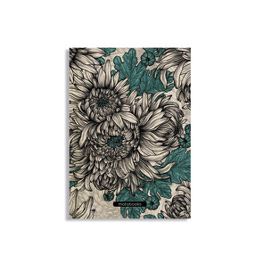 matabooks – Jana Notizbuch A5 „Chrysanthemum“ (blanko, farbig) von Kirilova,  Katerina