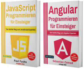 JavaScript Programmieren für Einsteiger + Angular Programmieren für Einsteiger (Hardcover) von Conrad,  Sebastian, Fuchs,  Paul