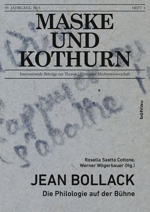 Jean Bollack von Saetta Cottone,  Rosella, Wögerbauer,  Werner