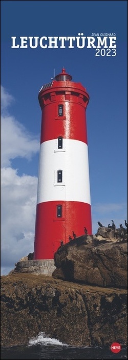 Jean Guichard: Leuchttürme Vertical 2023. Länglicher Kalender mit faszinierenden Leuchtturm-Fotos. Das XXL-Vertikal-Format des Bildkalenders bringt die Leuchttürme perfekt zur Geltung. von Guichard,  Jean, Heye