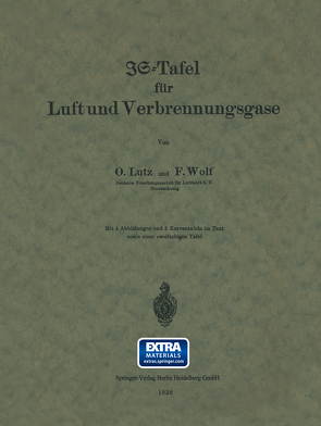 JG=Tafel für Luft und Verbrennungsgase von Lutz,  O., Wolf,  F.