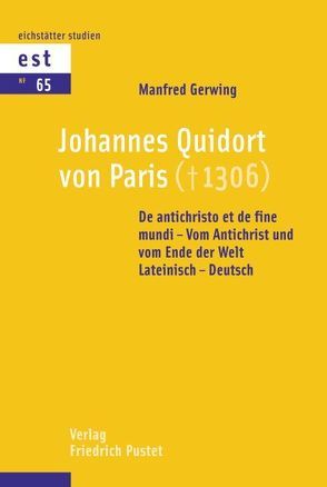 Johannes Quidort von Paris: von Gerwing,  Manfred