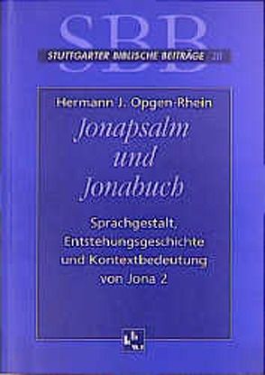 Jonapsalm und Jonabuch von Frankemölle,  Hubert, Hossfeld,  Frank L, Opgen-Rhein,  Hermann J