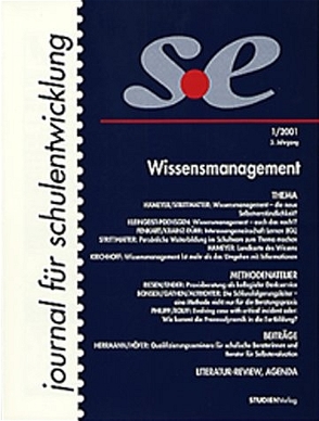 journal für schulentwicklung 1/2001 von journal für schulentwicklung