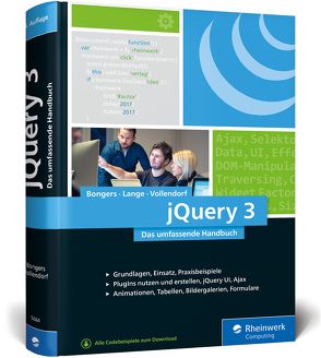 jQuery 3 von Bongers,  Frank, Lange,  Georg, Vollendorf,  Maximilian