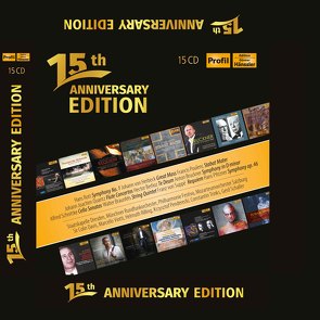 Jubiläumsbox – 15 Jahre Profil Medien von Bruckner,  Anton, Gebel,  Franz Xaver, Mayr,  Rupert Ignaz, Mozart,  Wolfgang Amadeus, Quantz,  Johann Joachim, Saint-Saens,  Camille, Schnittke,  Alfred, von Suppé,  Franz