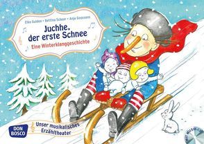 Juchhe der erste Schnee. Kamishibai Bildkartenset. von Goossens,  Anja, Gulden,  Elke, Scheer,  Bettina, Wasem,  Marco