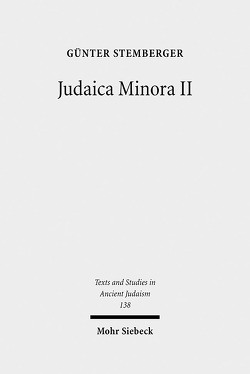 Judaica Minora von Stemberger,  Günter