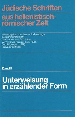 Jüdische Schriften aus hellenistisch-römischer Zeit, Bd 2: Unterweisung… / Jüdische Schriften aus hellenistisch-römischer Zeit, Band II – Buchdecke